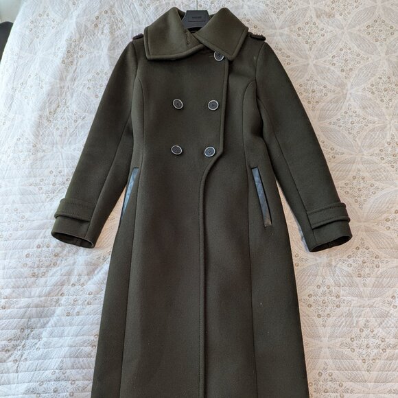 Mackage Elodie wool coat in olive - Picture 1 of 7